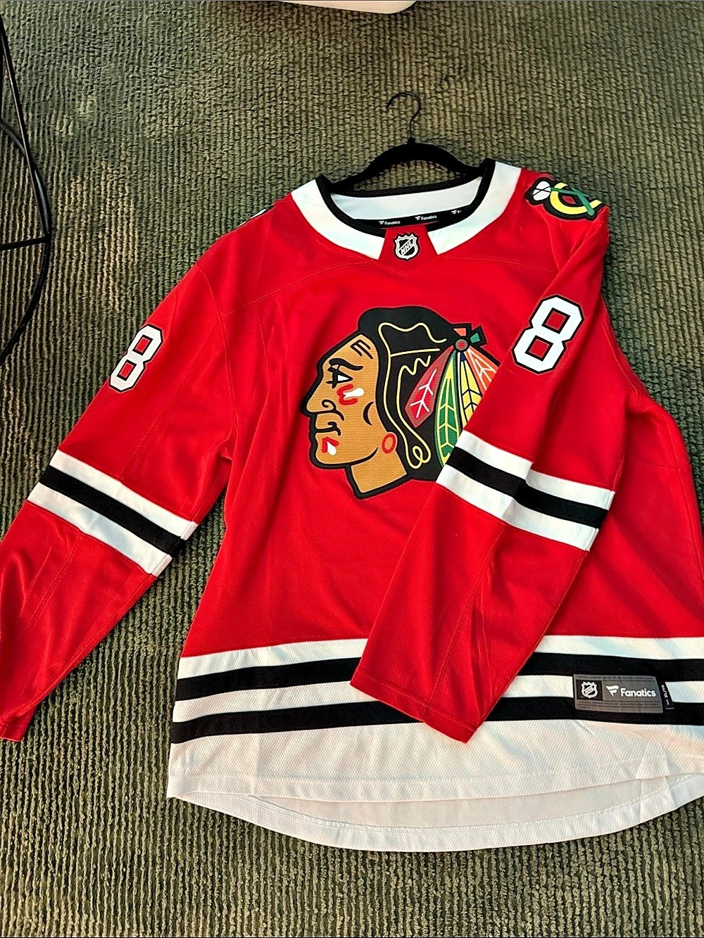 Fanatics Chicago Blackhawks Kane 88 Men's Red & White XL Jersey